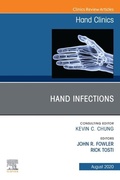 Cover: Hand Infections, An Issue of Hand Clinics - Elsevier