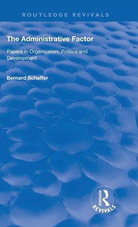 Enlarge image Cover: The Administrative Factor - Routledge