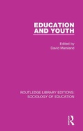 Cover: Education and Youth - Routledge