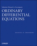 Cover: Solutions Manual to accompany Ordinary Differential Equations - Wiley