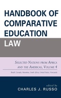 Cover: Handbook of Comparative Education Law: Selected Nations from Africa and the Americas - Rowman & Littlefield Publishers