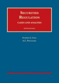 Enlarge image Cover: Securities Regulation - West Academic Press