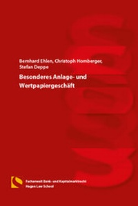 Abbildung von: Besonderes Anlage- und Wertpapiergeschäft - Hagener Wissenschaftsverlag
