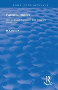 Cover: Pascal's Pensees - Routledge