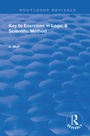 Cover: Key to Exercises in Logic and Scientific Method - Routledge