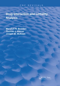 Enlarge image Cover: Drug Interaction & Lethality Analysis - CRC Press