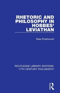 Cover: Rhetoric and Philosophy in Hobbes' Leviathan - Routledge