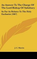 Cover: An Answer to the Charge of the Lord Bishop of Salisbury - Kessinger Publishing