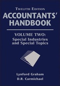 Cover: Accountants' Handbook, Volume Two, Special Industries and Special Topics - Wiley