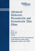 Cover: Advanced Dielectric, Piezoelectric and Ferroelectric Thin Films - Wiley