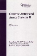 Cover: Ceramic Armor and Armor Systems II - Wiley