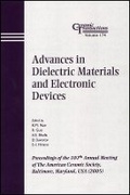 Cover: Advances in Dielectric Materials and Electronic Devices - Ceramic Transactions, Volume 174 - Wiley