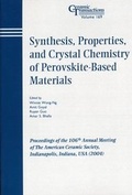 Cover: Synthesis, Properties, and Crystal Chemistry of Perovskite-Based Materials - Wiley
