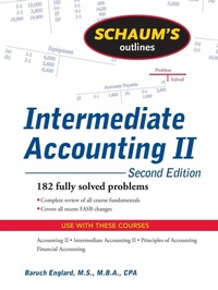 Enlarge image Cover: Schaum's Outline of Intermediate Accounting II, 2ed - Schaum Outline Series