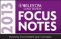 Cover: Wiley CPA Examination Review 2013 Focus Notes - Wiley