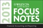 Cover: Wiley CPA Examination Review 2013 Focus Notes - Wiley