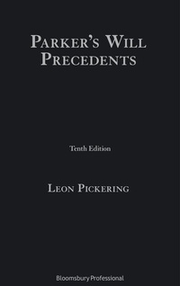 Abbildung von: Parker's Will Precedents - Bloomsbury Professional