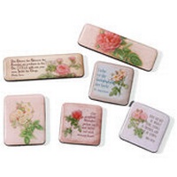Enlarge image Cover: 6er-Set Deko-Magnete »Zeit für Rosen« - St. Benno