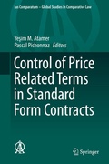 Cover: Control of Price Related Terms in Standard Form Contracts - Springer