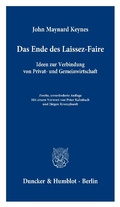 Cover: Das Ende des Laissez-Faire. - Duncker & Humblot