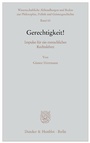 Cover: Gerechtigkeit! - Duncker & Humblot