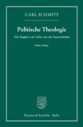 Cover: Politische Theologie. - Duncker & Humblot