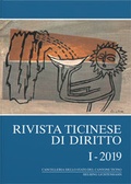 Cover: Rivista ticinese di diritto I-2019 - Helbing & Lichtenhahn