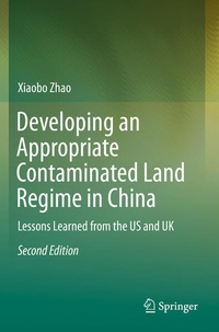 Enlarge image Cover: Developing an Appropriate Contaminated Land Regime in China - Springer