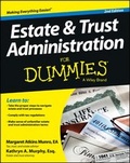 Cover: Estate and Trust Administration For Dummies - Wiley
