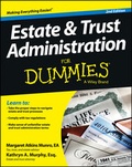 Cover: Estate and Trust Administration For Dummies - Wiley