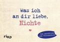Cover: Was ich an dir liebe, Nichte - Miniversion - Riva