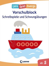 Abbildung von: Die neuen LernSpielZwerge - Schreibspiele und Schwungübungen - Loewe