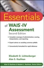 Cover: Essentials of WAIS-IV Assessment - Wiley