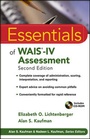 Cover: Essentials of WAIS-IV Assessment - Wiley