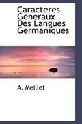 Cover: Caracteres Generaux Des Langues Germaniques - BiblioLife