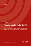 Cover: Die Prozessstandschaft - Manz