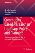 Cover: Community Based Research in Language Policy and Planning - Springer