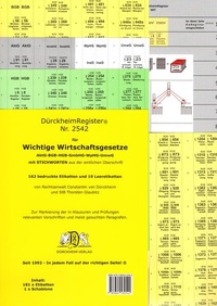 Bild: DürckheimRegister® WICHTIGE WIRTSCHAFTSGESETZE (BGB, HGB, GmbHG, AktG, UmwG) MIT Stichworten - Dürckheim Verlag