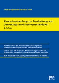 Abbildung von: Formularsammlung zur Bearbeitung von Sanierungs- und Insolvenzmandaten - HDS