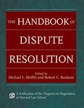 Cover: The Handbook of Dispute Resolution - Jossey-Bass