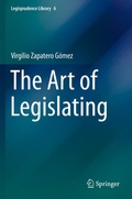 Cover: The Art of Legislating - Springer