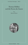 Cover: Thomas Hobbes und die Person des Staates. - Duncker & Humblot
