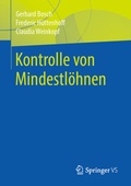 Cover: Kontrolle von Mindestl&ouml;hnen - Springer VS