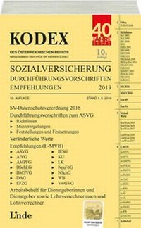 Abbildung von: KODEX Sozialversicherung 2019, Band III - Linde