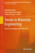 Cover: Trends in Materials Engineering - Springer