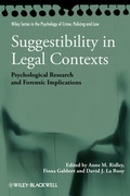 Cover: Suggestibility in Legal Contexts - Wiley-Blackwell