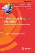 Cover: Information Security Education. Education in Proactive Information Security - Springer