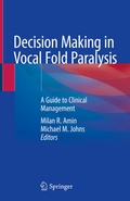 Cover: Decision Making in Vocal Fold Paralysis - Springer