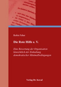 Abbildung von: Die Rote Hilfe e. V. - Kovac, Dr. Verlag