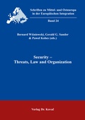 Bild: Security - Threats, Law and Organization - Kovac, Dr. Verlag